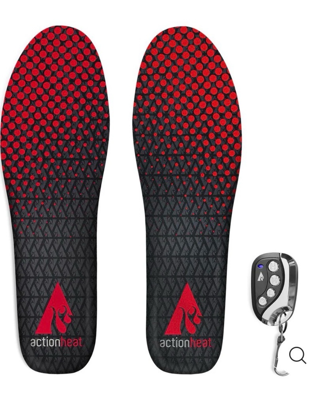NEW ActionHeat Rechargeable Heated Insoles - Small/Medium Wms 5.5-10 Men 4-9
